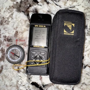 Vintage Magellan GPS 4000 XL  GPS Handheld - WORKING With Coleman Compass - Picture 1 of 4