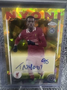2024-25 Topps Chrome Sapphire UEFA Club Competitions Trey Nyoni Gold Auto /50 - Picture 1 of 2