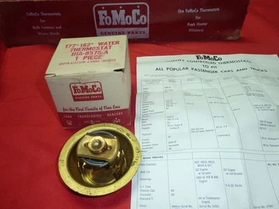 Nuevo de Lote Antiguo Ford Termostato Hudson Nash Plymouth Rambler 177 182 grados latón original Foto 1 de 3