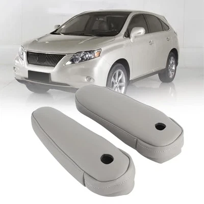 Center Console Armrest Cover for Lexus RX300 RX330 RX350 2003-2009 Gray Leather Foto 1 de 4