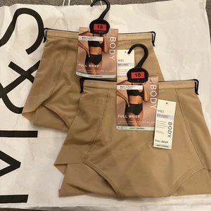 M&S Shapewear 2 pack light control full briefs knickers beige Size 18 M&S - Picture 1 of 7