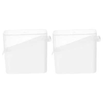  2 Stück Küchen-Aufbewahrungsbox, Kühlschrank-Käsebehälter, durchsichtiger - Bild 1 von 4