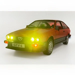 (1981-1987) Alfa Romeo GTV 6 (RED) 1:18 Custom WORKING LED LIGHTS Tuning Cool!!! - Picture 1 of 9