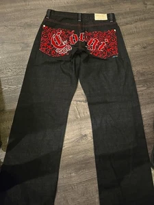 Coogi Jeans W34 L34 – Embroidered Denim Y2K Hip Hop Streetwear - Picture 1 of 8