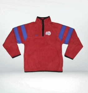 Reebok Los Angeles Clippers Quarter Zip Sweatshirt Fleece Boys Large 14-16 Red - Picture 1 of 6