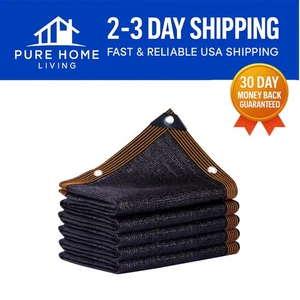 Breathable 10x20 FT Shade Cloth with Reinforced Grommets for Patios & Gardens - Picture 1 of 8