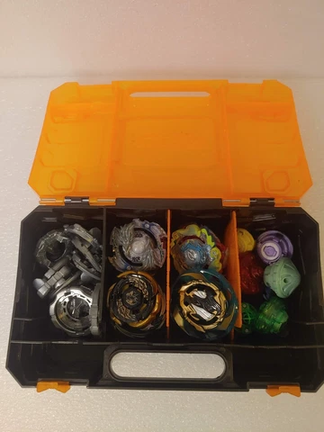 Beyblade lot of Burst Beyblades + Parts + Case Beyblade TAKARA TOMY READ DESCRIP Cover