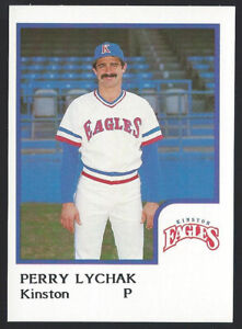 1986 ProCards Kinston Eagles Perry Lychak Baseball Card - Canada Indiana State