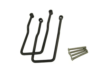 BRAND NEW - Saddle Bag Supports - 2000-up Honda Shadow Spirit VT 750 DC BLACK - Picture 1 of 2