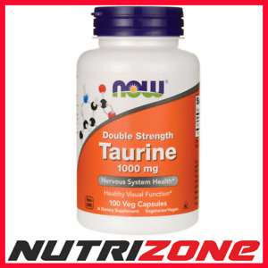 NOW Foods Taurine 1000mg Double Strength Nervous System Health - 100 vcaps
