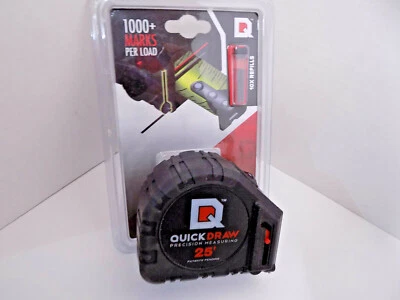 25' Precision Measuring Contractor Tape QUICK DRAW SelfMarking No Pencil Require - Image 1 of 3
