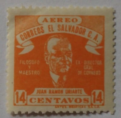 Sello de correo aéreo de El Salvador, 1946, sc#C98, como nuevo, NH, OG Foto 1 de 2