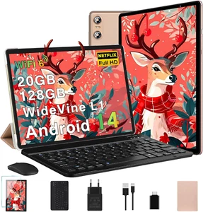 Tablet 10 Pollici Android 14 Tablet 20GB RAM+128GB ROM (1TB TF), Tablets 5G/2.4G - Foto 1 di 12