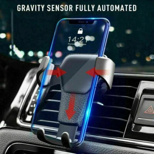 Universal Gravity Car Holder Mount Air Vent Stand Cradle For Mobile Phone - Picture 1 of 8