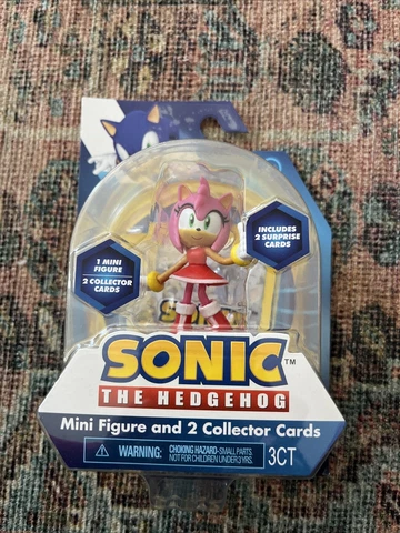 ❤️ Sonic The Hedgehog Amy Action Figure 2.5” + 2 Collector Cards Sega New Cover