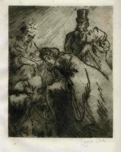 ARM & REICH - Louise IBELS OriginalRadierung zu ZOLAs GERMINAL 1929 Handsigniert - Picture 1 of 1
