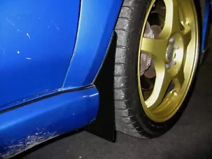 SHORTIEZ| Mud Flaps & Fixings FITS: Subaru Impreza WRX|STI 01-07 Black 4mm *G - Picture 1 of 2