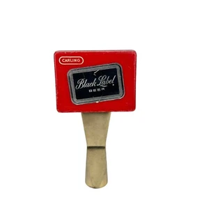 Vintage 1950s Black Label Beer 4" Knob Tap Handle Short Mini Antique Carling - Picture 1 of 11