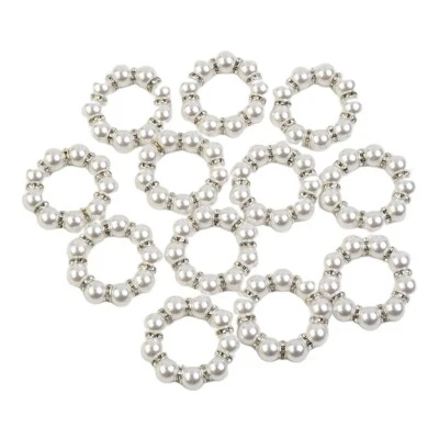 12Pieces Tovagliolo Anello Supporti Tavolo Decorazione for Festa Matrimonio - Immagine 1 di 4