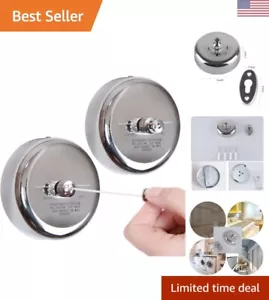 2 Pcs Retractable Clothesline 304 Stainless Steel Durable with Heavy Duty Adj... - Picture 1 of 7