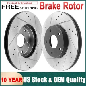 Par de rotores de freno traseros de 11,93" para Chevy Equinox GMC Terrain 2010-2015 2016 2017 - Imagen 1 de 8