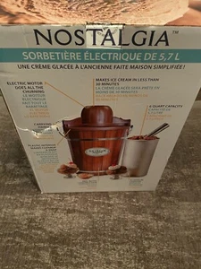 Nostalgia Icmp600Wd 6 Qt Ice Cream Maker by Nostalgia Products Group - Picture 1 of 6