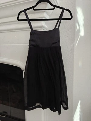 Mini Vestido de Seda WET SEAL Arden B Negro XS S 2 NUEVO MODA Y2K MOÑO Espalda  Foto 1 de 4