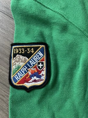 Polo Ralph Lauren M Sui Parche Esquí Cuarto Cremallera Pullover Suéter Cuello Redondo Foto 1 de 4