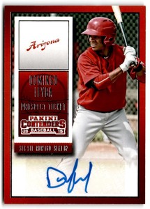 2015 Panini Contenders Prospect Ticket Autographs Domingo Leyba Auto Arizona