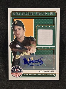 2023 Stars & Stripes KYLE SCHWARTZ U-18 WORLD CUP AUTO RELIC 41/72 SOUTH AFRICA - Picture 1 of 2