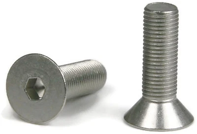 ALBANY COUNTY FASTENERS 3/8-24 Flat Head Socket Cap Screws Allen Bolts Stainless Steel Screws - QTY 25