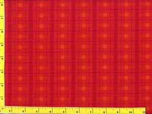 Red & Yellow Plaid Quilting & Sewing Fabric 1/2 Yard  #3106 - Picture 1 of 1