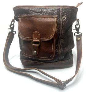 Borsa Myra Rocky in pelle marrone borsa a tracolla BoHo Western tracolla moda autunno - Foto 1 di 14