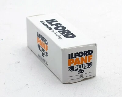 Пленка черно-белая Ilford Pan F 50 50asa 120 средний формат НОВАЯ с истекшим сроком годности - Изображение 1 из 2