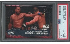 Jon Jones 2009 Topps UFC Round 2 Rookie Card #101 RC Non Auto PSA 8.5 MINT