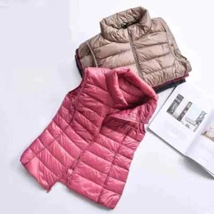 2024 Women's Packable Puffer Vest SIZE & COLOR VARIETY Duck Down Jack Ultralight - Picture 1 of 15
