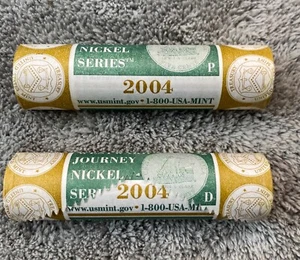 2004-P & D,,Keelboat Nickel 2 Roll Mint Sealed Box - Bild 1 von 3