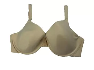 Gilligan & O’Malley Nursing Bra Nude Beige 36D Lightly Padded Cotton Underwire - Picture 1 of 12