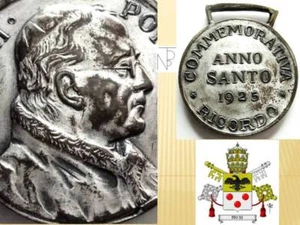 PAPAL STATES (PIO XI) Medal-Memorial Giubileum 1925 - Imagen 1 de 5