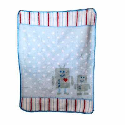 2014 Baby Vision Luvable Friends High Pile Robot Plush Security Blanket 29"X37" - Image 1 of 4