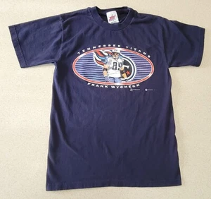 Vintage FRANK WYCHECK TITANS SHIRT Medium Blue - Bild 1 von 8