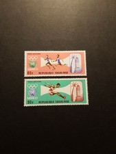 TIMBRE TOGO JEUX OLYMPIQUES POSTE AÉRIENNE PA N°86/87 NEUF * MH 1968
