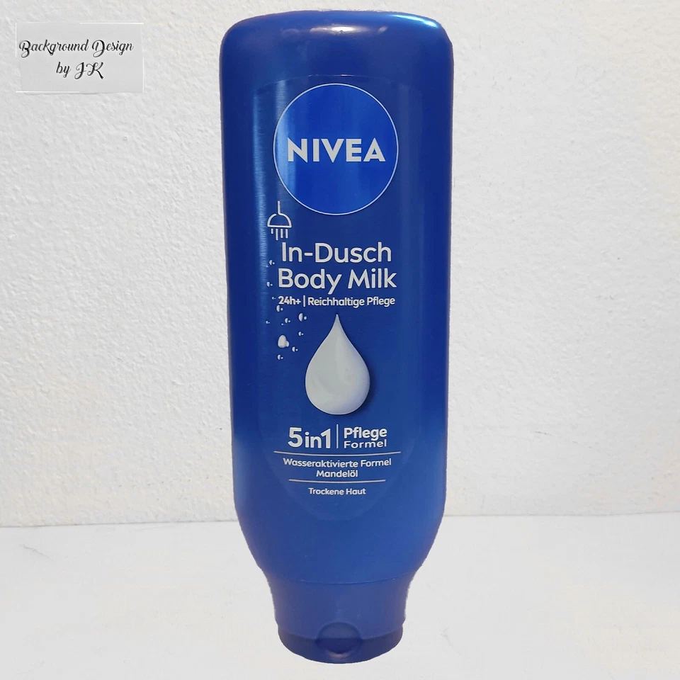 400ml Nivea In Dusch Body Milk reichhaltige Pflege trockene Haut m. Mandelöl - Bild 1 von 1