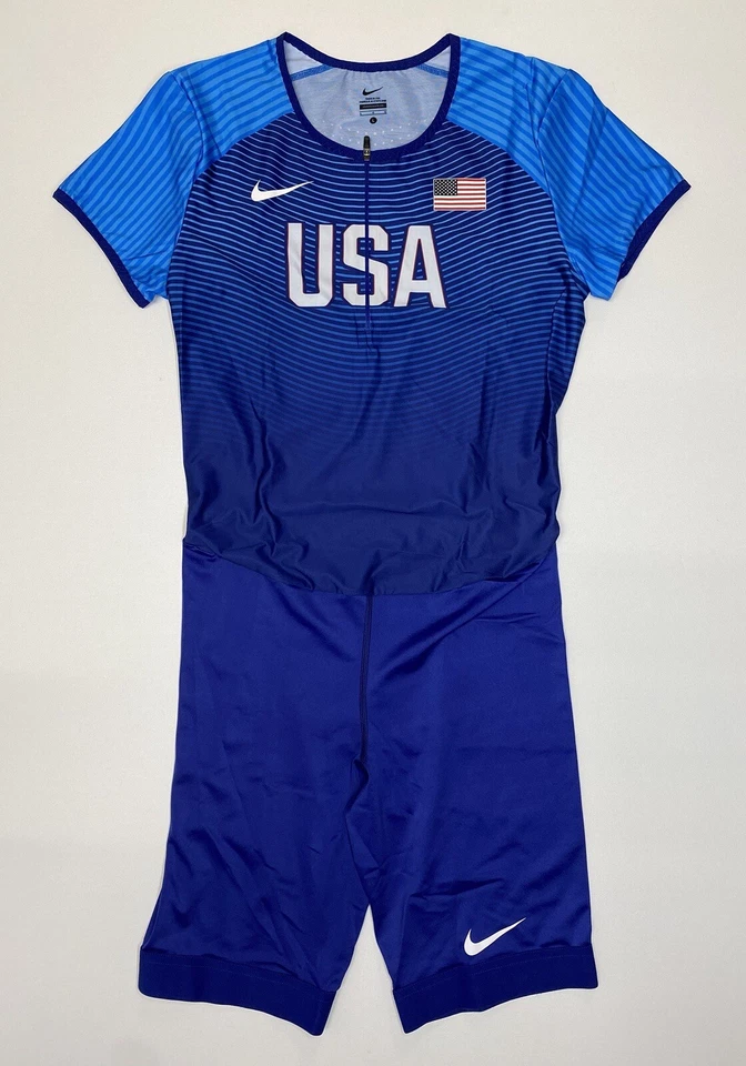 Nike Pro Elite USA Olympics Track Field Racing Speed Suit 898154-xxx Mens Size L - Image 1 of 4