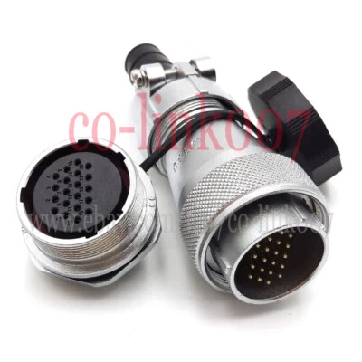 Waterproof 20pin Connector,WF28 Aviation Bulkhead Power Signal Plug Socket IP67 - Image 1 of 4