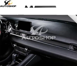 For Mazda 6 Atenza 2018-2021 Carbon Fiber Console Dashboard Stripe Cover Trim 3x - Bild 1 von 10