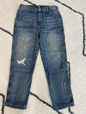 BDG Urban Outfitters Carpenter Utility Dark Blue jeans 32 X 32 Distress Rigid