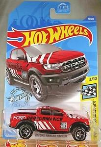 2020 Hot Wheels #76 HW Speed Graphics 3/10 19 FORD RANGER RAPTOR Red wChrm Baja5 - Picture 1 of 5
