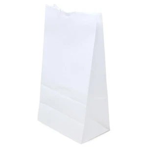 6# Waxed Bakery Bags, Plain White, 6" X 3-1/2" X 11-3/16" Size, 1000 Bags per Ca - Picture 1 of 3