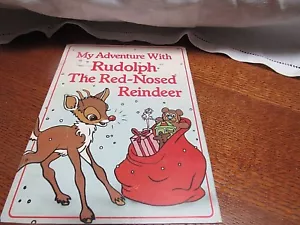 Libro de cuentos personalizado Rudolph Red Nosed Reindeer 1984 Robert May Co. Book - Imagen 1 de 7